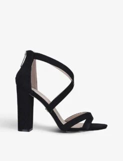 KG Kurt Geiger Vegan Faun Open-toe Woven Heels
