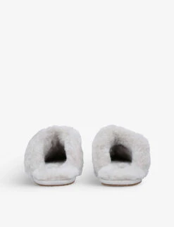 Ugg Scuffette II Shearling-lined Suede Slippers -Dune Shop R03899475 BEIGE ALT03