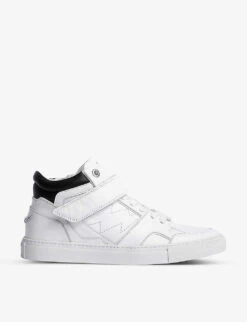 Zadig & Voltaire ZV1747 Leather Mid Top Trainers