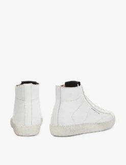 AllSaints Tundy Leather High-top Trainers -Dune Shop R03927646 WHITE ALT03