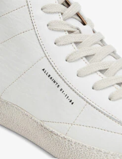 AllSaints Tundy Leather High-top Trainers -Dune Shop R03927646 WHITE ALT04