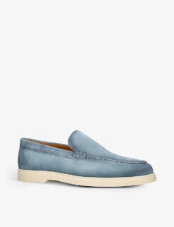 Magnanni Paraiso Slip-on Suede Loafers -Dune Shop R03929566 BLUE ALT02