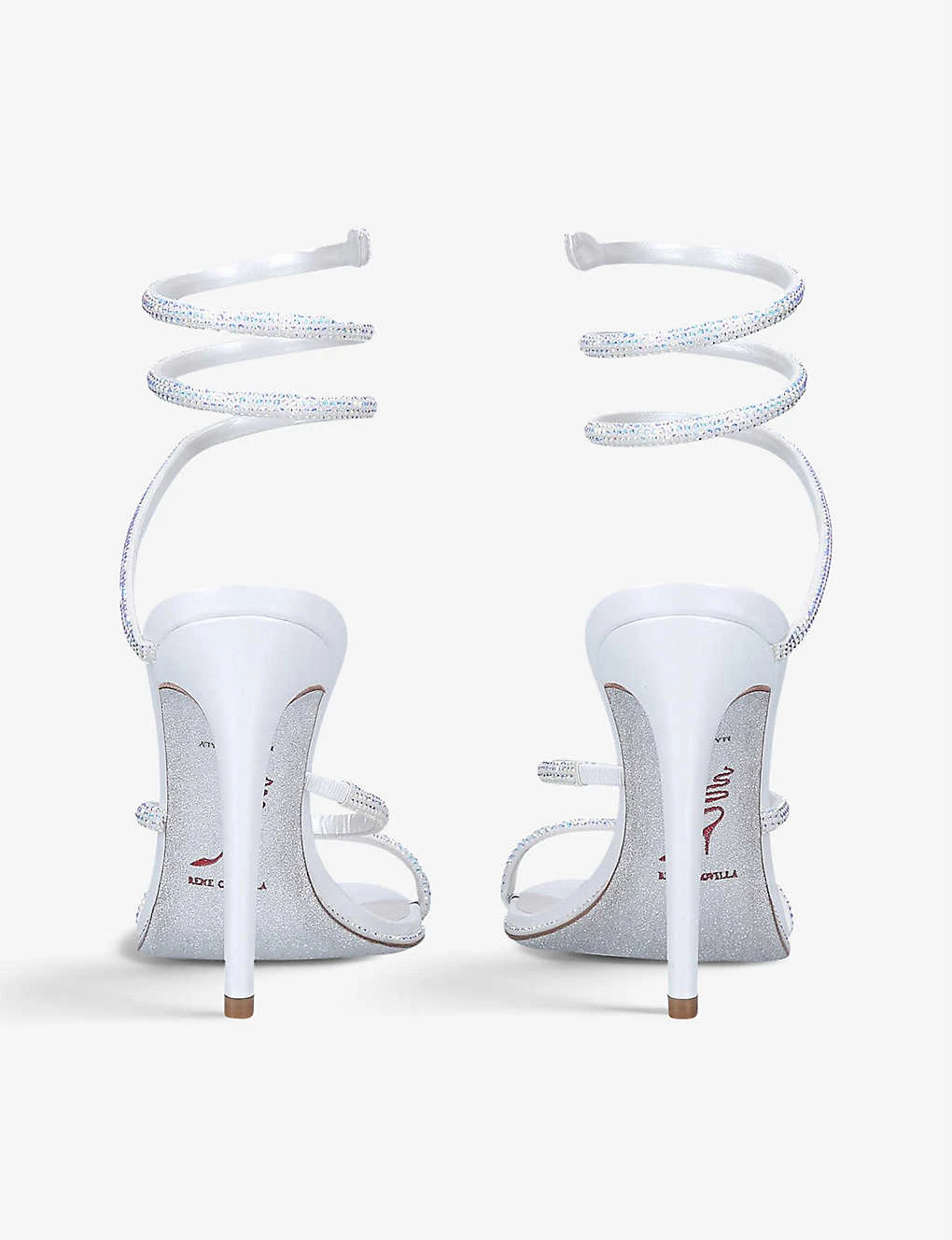 Cleo Crystal-embellished Leather Heeled Sandals 4 Cleo Crystal-embellished Leather Heeled Sandals - Image 2