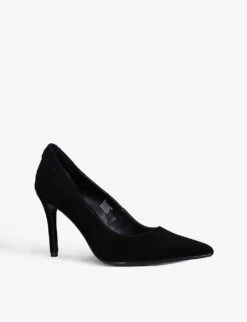 Carvela Classique Pointed-toe Suede Court Shoes -Dune Shop R03938484 BLACK ALT02