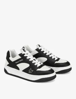 Hyde Leather Low-top Trainers -Dune Shop R03940101 BLKWHITE ALT02