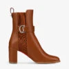 Christian Louboutin Logo-plaque Leather Chelsea Boots -Dune Shop R03950476 CUOIO M