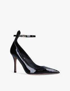 Valentino Garavani Tan Go Patent-leather Courts 9 Valentino Garavani Tan Go Patent-leather Courts -Dune Shop R03953907 BLACK ALT02