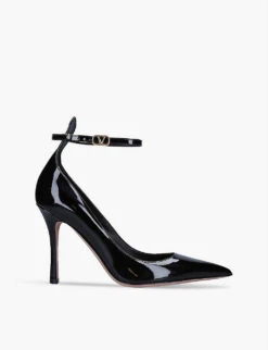 Valentino Garavani Tan Go Patent-leather Courts