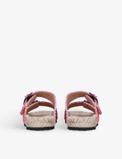Manebi Yucatan Double-strap Jute Sandals -Dune Shop R03953948 PINKCOMB ALT03