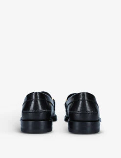 Gucci Cara Brand-hardware Leather Loafer -Dune Shop R03958273 BLACK ALT03