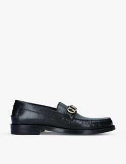 Gucci Cara Brand-hardware Leather Loafer