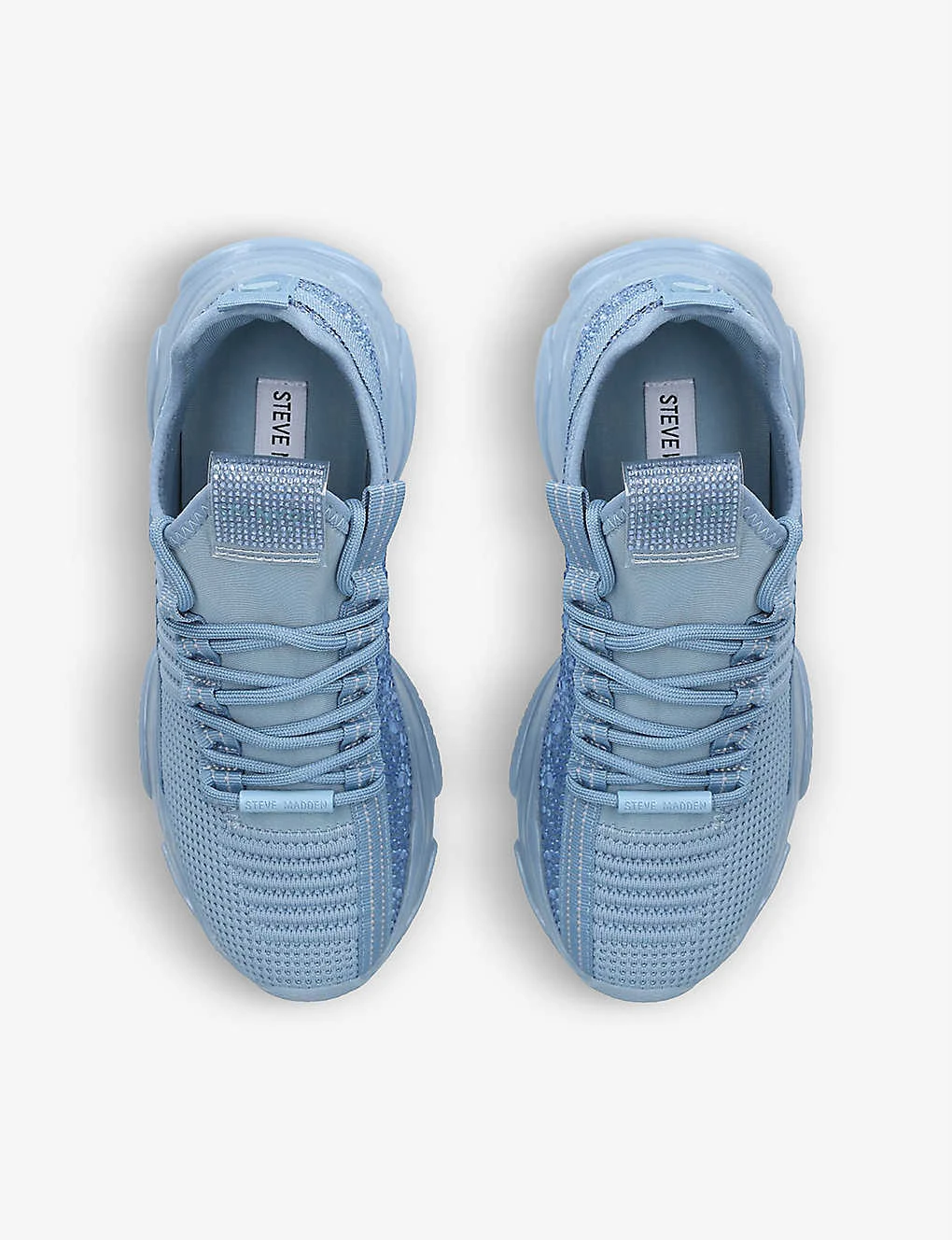 Steve Madden Maxilla-R Rhinestone-embellished Knitted Trainers 4 Steve Madden Maxilla-R Rhinestone-embellished Knitted Trainers - Image 2