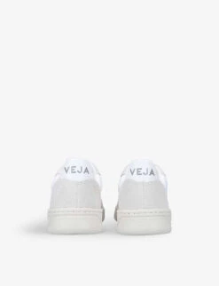 Veja Women's V10 Logo-embroidered Faux-leather Trainers -Dune Shop R03960577 WHITE ALT03