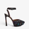 Kurt Geiger London Octavia Satin Platform Heels -Dune Shop R03964289 BLKOTHER M