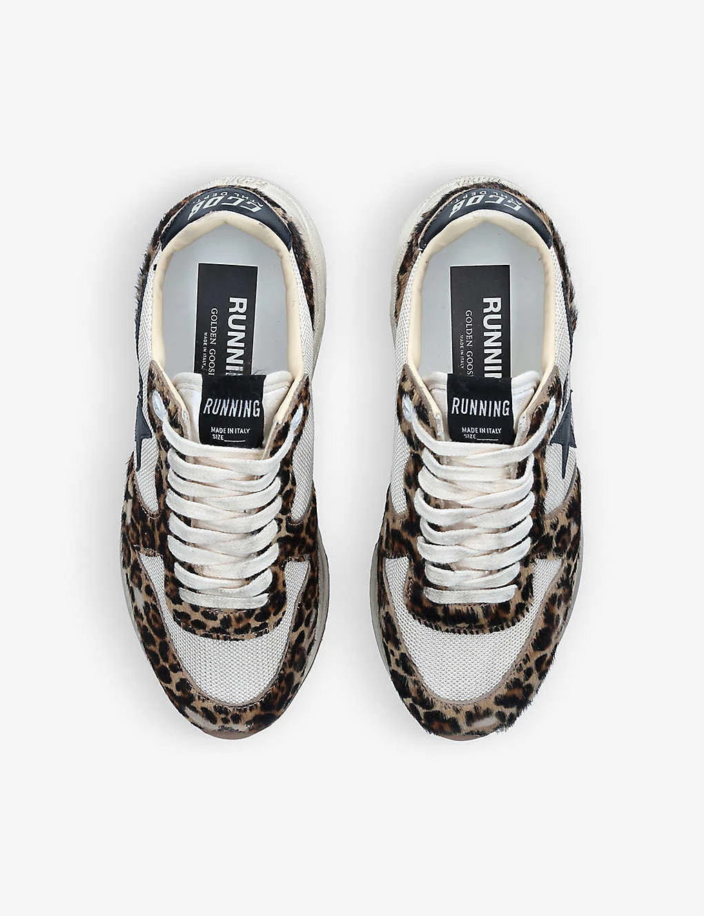 Golden Goose Running Sole 80302 Leopard-print Leather And Mesh Trainers 4 Golden Goose Running Sole 80302 Leopard-print Leather And Mesh Trainers - Image 2
