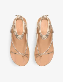 Ancient Greek Sandals Diakopes Comfort Faux-leather Sandals -Dune Shop R03970799 METALCOMB ALT01