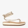 Ancient Greek Sandals Diakopes Comfort Faux-leather Sandals -Dune Shop R03970799 METALCOMB M