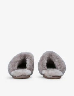 Ugg Caviar Scuffette II Textured Metallic Sheepskin Slippers -Dune Shop R03977494 OTHER ALT03