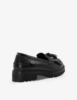 Dune Guardian Tassel-trim Leather Loafers 9 Dune Guardian Tassel-trim Leather Loafers -Dune Shop R03980898 BLACKLEATHER ALT03