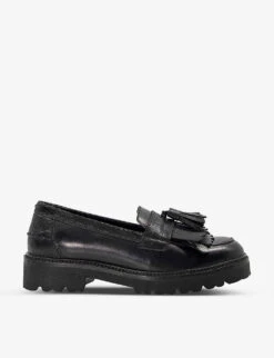 Dune Guardian Tassel-trim Leather Loafers