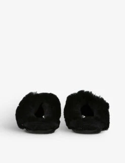 Ugg Scuffette II Sequin-embellished Sheepskin Slippers 9 Ugg Scuffette II Sequin-embellished Sheepskin Slippers -Dune Shop R03996646 BLACK ALT03