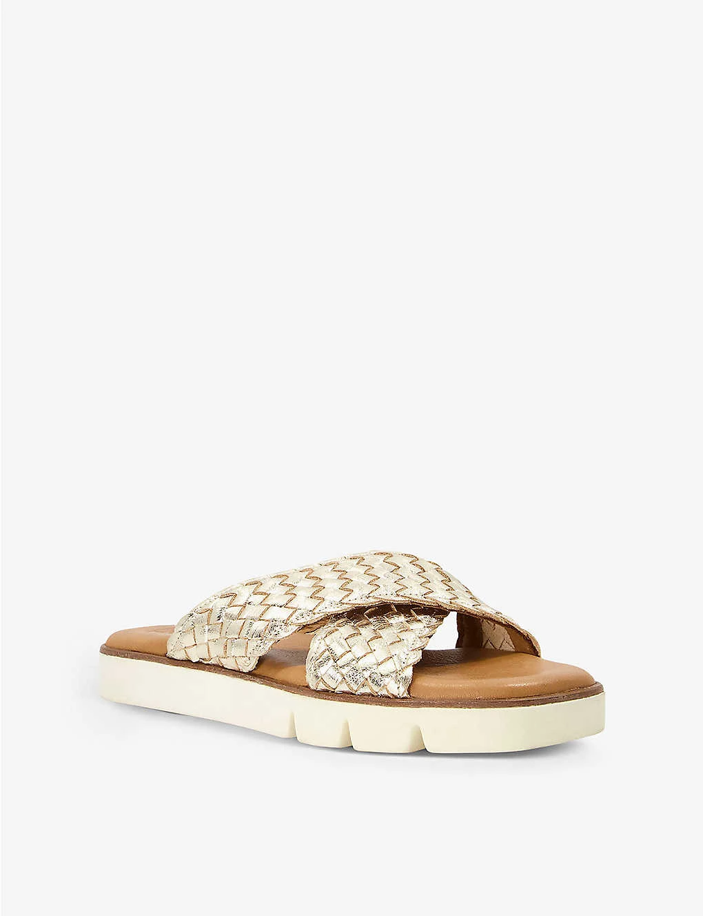 Dune Lexey Cross-over Woven-strap Leather Sandals 5 Dune Lexey Cross-over Woven-strap Leather Sandals - Image 3