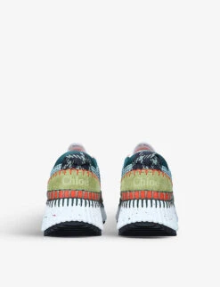 Chloé Nama Contrast-sole Recycled-mesh Trainers -Dune Shop R04000224 GREENCOMB ALT03