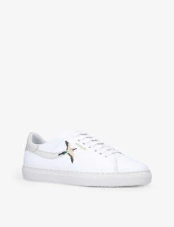 Axel Arigato Clean 90 Bird-embroidered Leather Low-top Trainers -Dune Shop R04001589 WHITECOMB ALT02