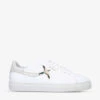 Axel Arigato Clean 90 Bird-embroidered Leather Low-top Trainers -Dune Shop R04001589 WHITECOMB M