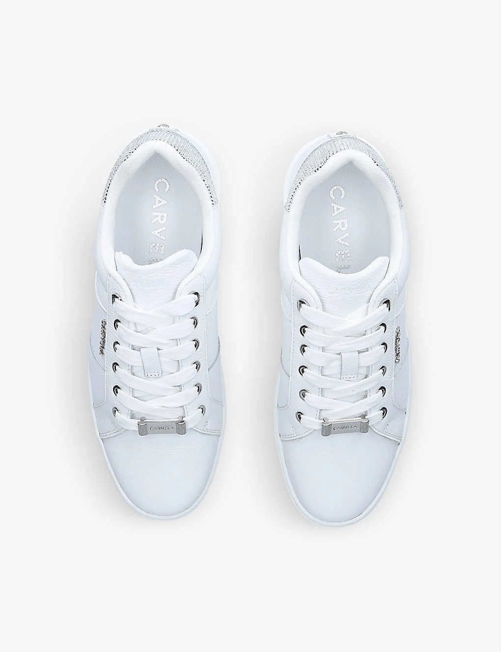 Carvela Connect Platform-sole Leather Trainers 4 Carvela Connect Platform-sole Leather Trainers - Image 2