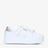 Carvela Connect Platform-sole Leather Trainers -Dune Shop R04003593 WHITE M