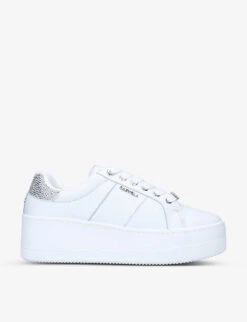 Carvela Connect Platform-sole Leather Trainers