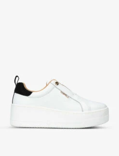 Carvela Connected Slips-on Leather Flatofrm Trainers