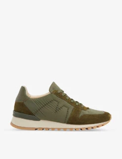 Whistles Silas Padded Leather And Nylon Low-top Trainers