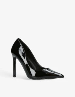 Steve Madden Vaze Faux Patent-leather Courts -Dune Shop R04058104 BLACK ALT02