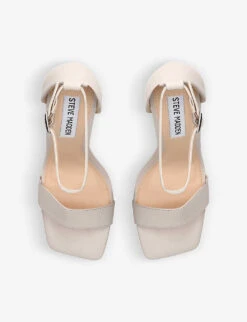 Steve Madden Airy Leather Heeled Sandals -Dune Shop R04058107 BONE ALT01