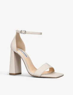 Steve Madden Airy Leather Heeled Sandals -Dune Shop R04058107 BONE ALT02