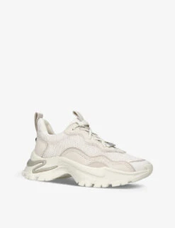 Steve Madden Manerva Contrasting Sculpted-sole Trainers -Dune Shop R04062877 BEIGE ALT02