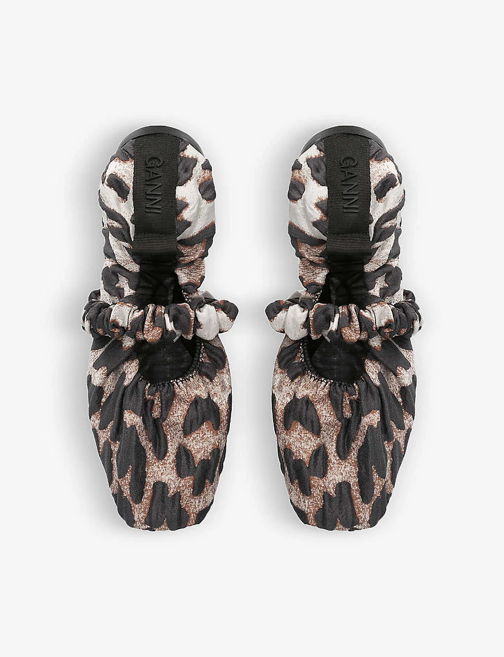 Ganni Scrunchie Square-toe Recycled-polyester Blend Courts 4 Ganni Scrunchie Square-toe Recycled-polyester Blend Courts - Image 2