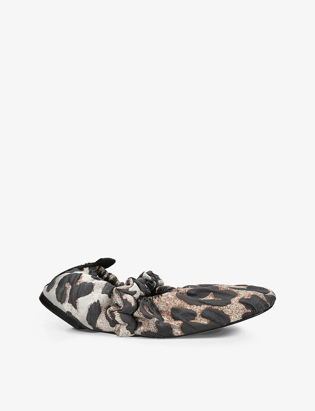 Ganni Scrunchie Square-toe Recycled-polyester Blend Courts 5 Ganni Scrunchie Square-toe Recycled-polyester Blend Courts - Image 3