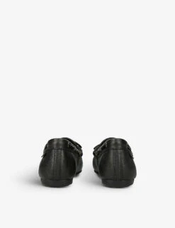 Kurt Geiger London Eagle-embellished Leather Moccasin Shoes -Dune Shop R04067443 BLACK ALT03