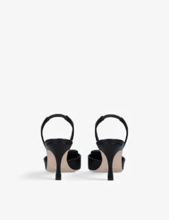 Manolo Blahnik Maysli Buckled Suede Slingback Courts -Dune Shop R04069951 BLACK ALT03