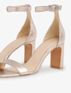 Whistles Leather Heeled Sandals -Dune Shop R04069979 BARELYBLACK ALT02