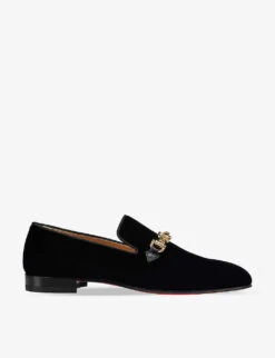 Christian Louboutin Equiswing Velvet Loafers