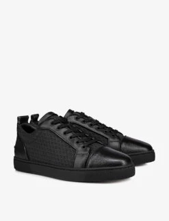 Christian Louboutin Louis Junior Orlato Leather And Mesh Low-top Trainers 9 Christian Louboutin Louis Junior Orlato Leather And Mesh Low-top Trainers -Dune Shop R04075711 BLACK ALT02