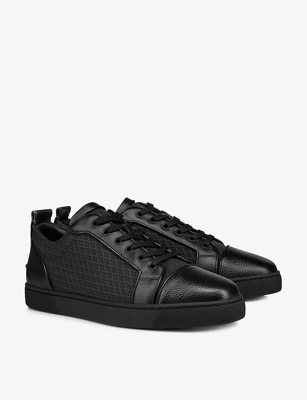 Christian Louboutin Louis Junior Orlato Leather And Mesh Low-top Trainers 5 Christian Louboutin Louis Junior Orlato Leather And Mesh Low-top Trainers - Image 3
