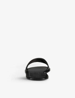 Christian Louboutin Varsicool Logo-embossed Leather Sandals -Dune Shop R04075726 BLACK ALT03