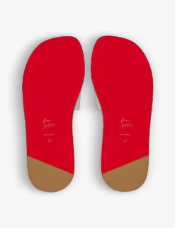 Christian Louboutin Varsicool Logo-embossed Leather Sandals 11 Christian Louboutin Varsicool Logo-embossed Leather Sandals -Dune Shop R04075728 GOOSE ALT04