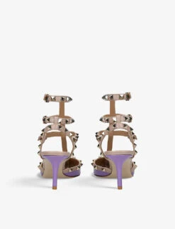 Valentino Garavani So Noir 65 Patent-leather Heeled Sandals -Dune Shop R04077150 LILAC ALT03