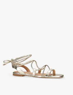 KG Kurt Geiger Riser Metallic Faux-leather Sandals 7 KG Kurt Geiger Riser Metallic Faux-leather Sandals -Dune Shop R04080124 GOLD ALT02